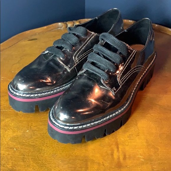 Zara Woman metallic brogues - size 39 - Picture 2 of 6